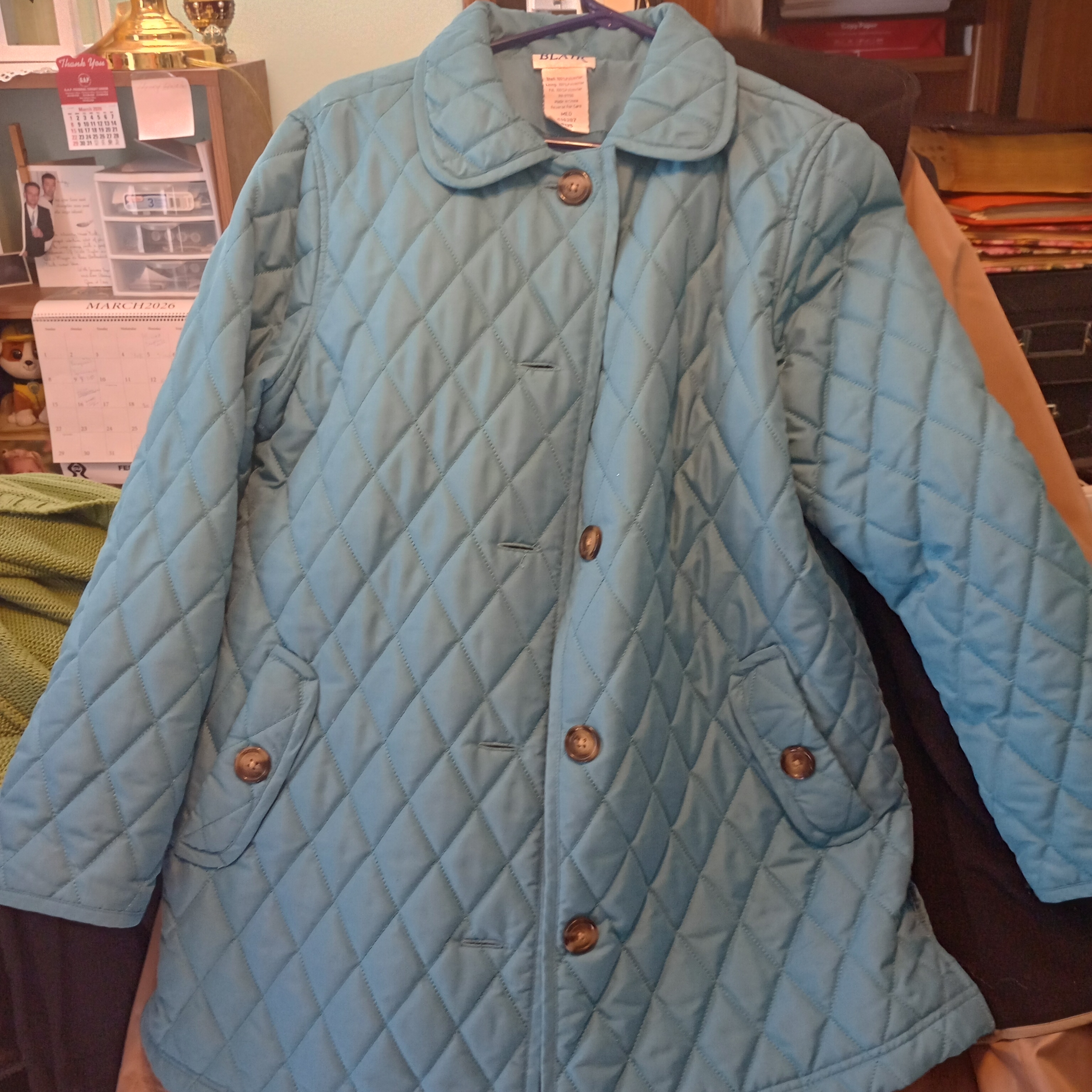 Blair Light Blue Quilted Puffer Jacket Blair Light Blue Quilted Puffer Jacket